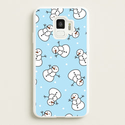 Cartoon Snowmen Pattern Galaxy S9 Case