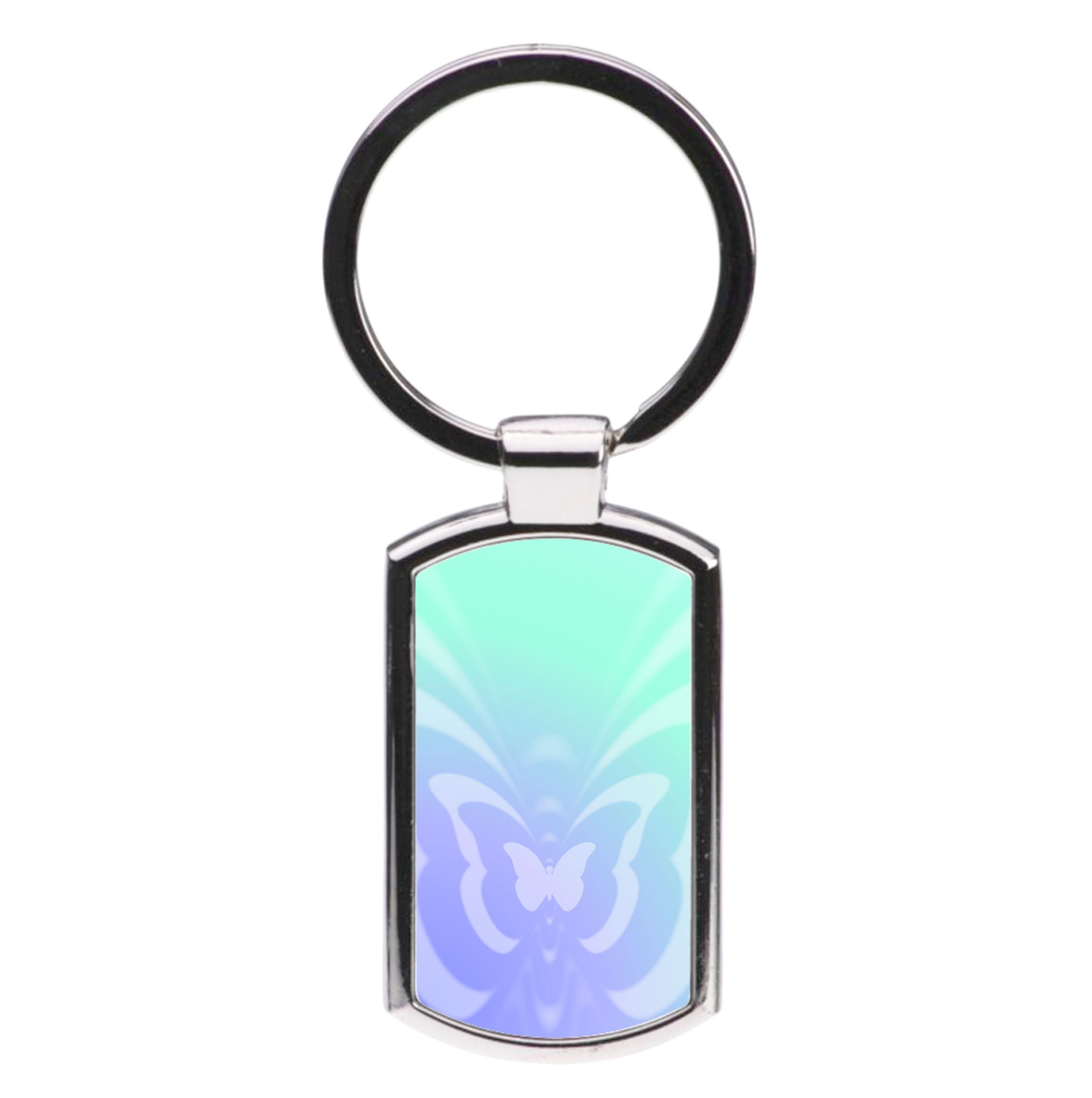 Butterfly Gradient Purple Luxury Keyring