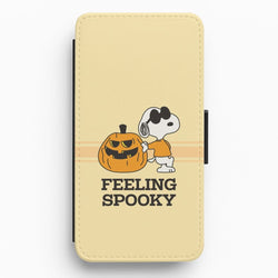 Feeling Spooky Cartoon Beagle Flip / Wallet Phone Case