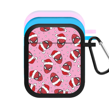 Spider Christmas Pattern AirPods Case