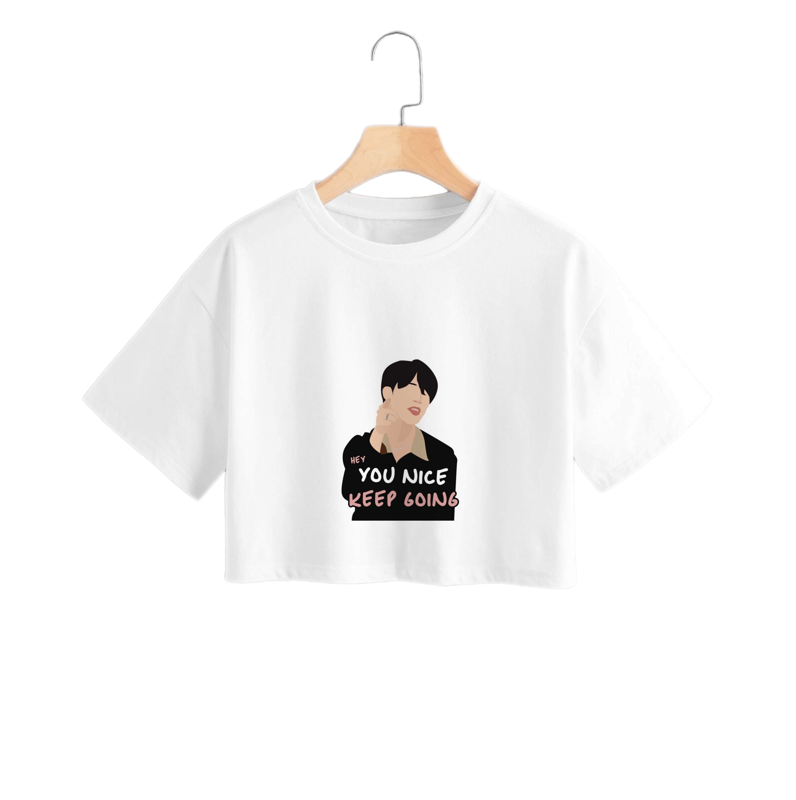 You Nice Keep Going - K Pop Crop Top