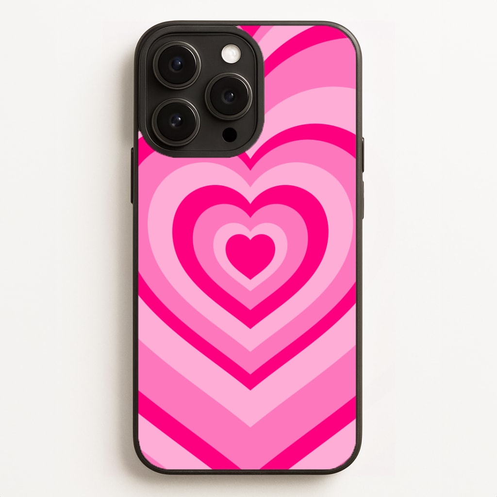 Pink - Colourful Hearts Phone Case for iPhone, Samsung Galaxy and Google Pixel