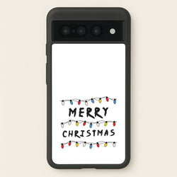 Merry Christmas String Lights Google Pixel 7 Pro Case