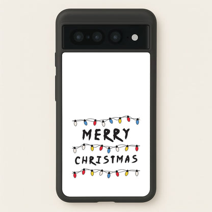 Merry Christmas String Lights Google Pixel 7 Pro Case
