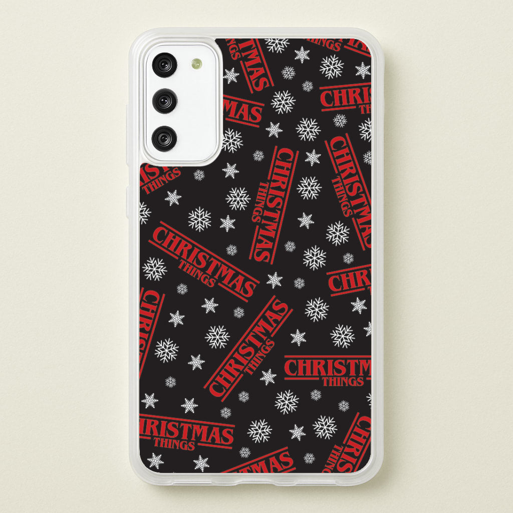 Christmas Things Snowflake Pattern Galaxy A41 Case