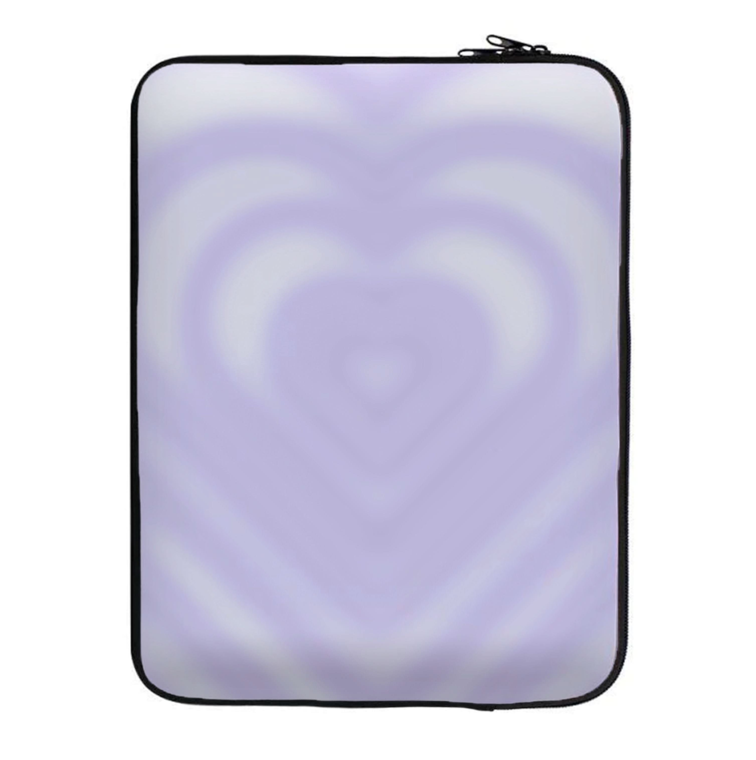 Drippy Love Heart Purple Laptop Sleeve