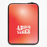 Aries Vibes Gradient Zodiac Laptop Sleeve 1