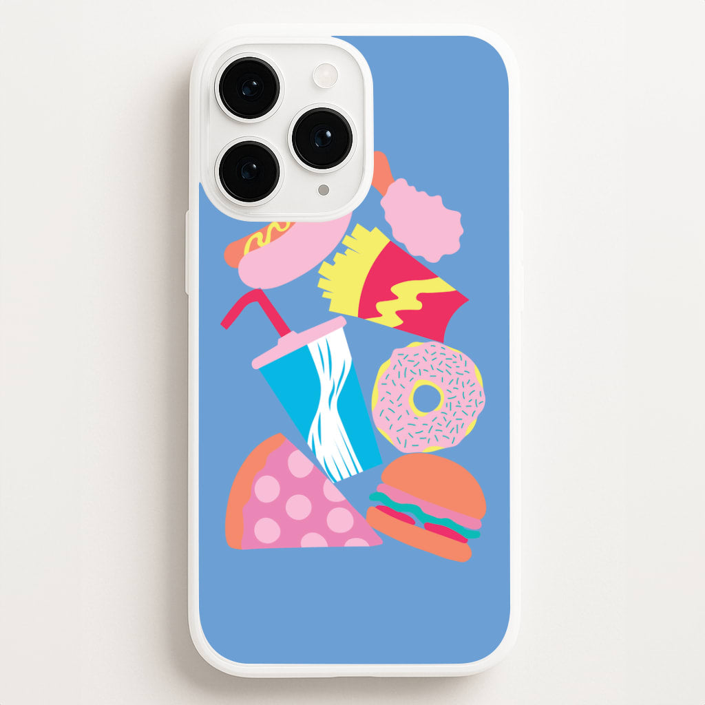 All The Foods - Fast Food Patterns Phone Case