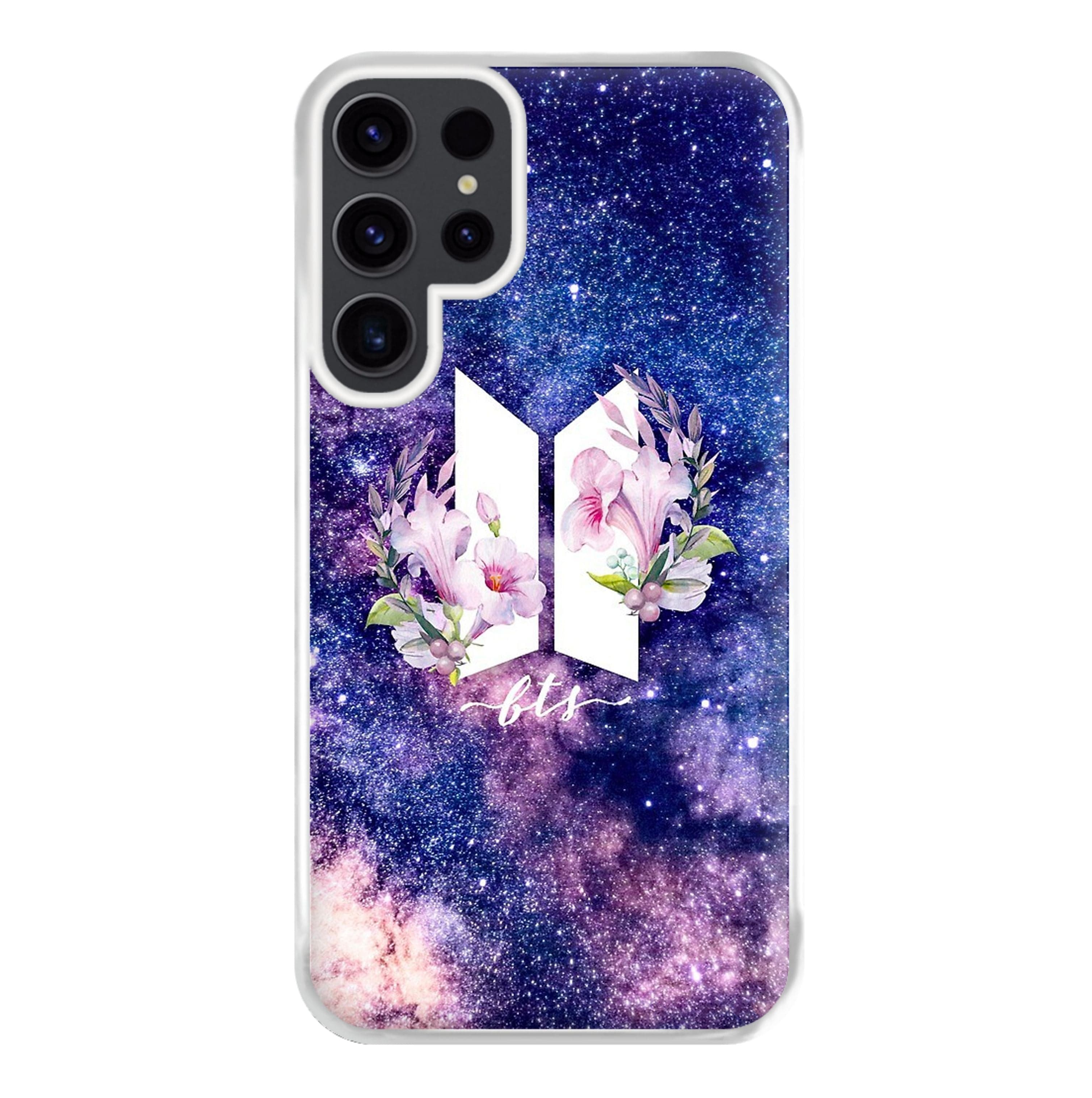 Galaxy Floral K-Pop Band Logo Phone Case