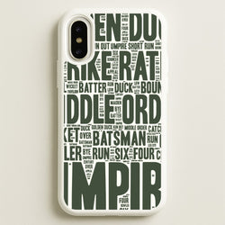 Cricket Wordscape iPhone X / XS Case