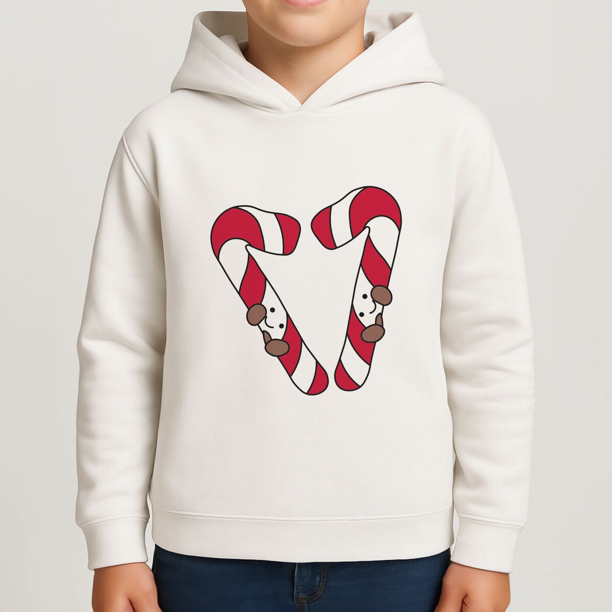 Christmas Candycane Plushies Boys Hoodie