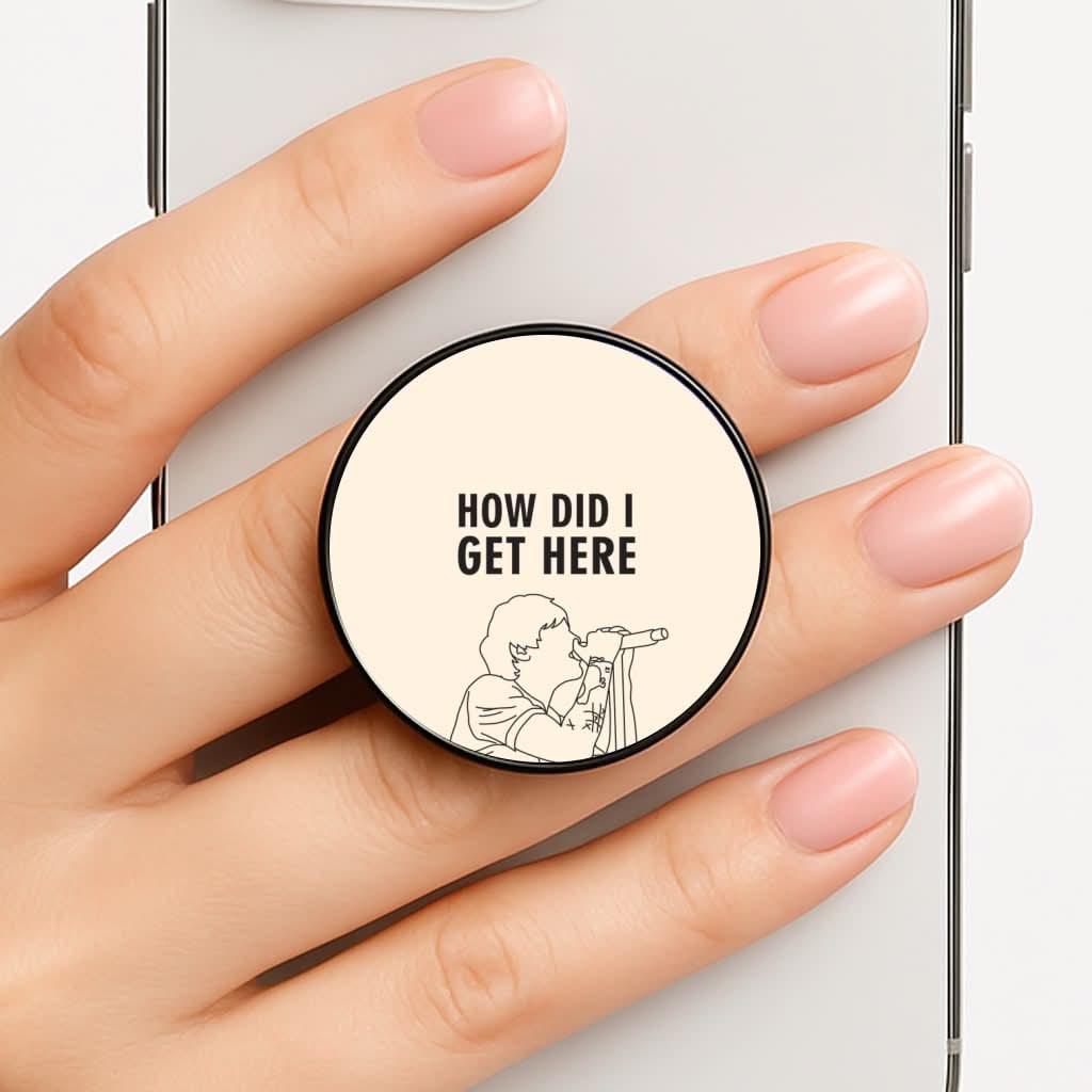 How Did I Get Here Outline Phone Grip