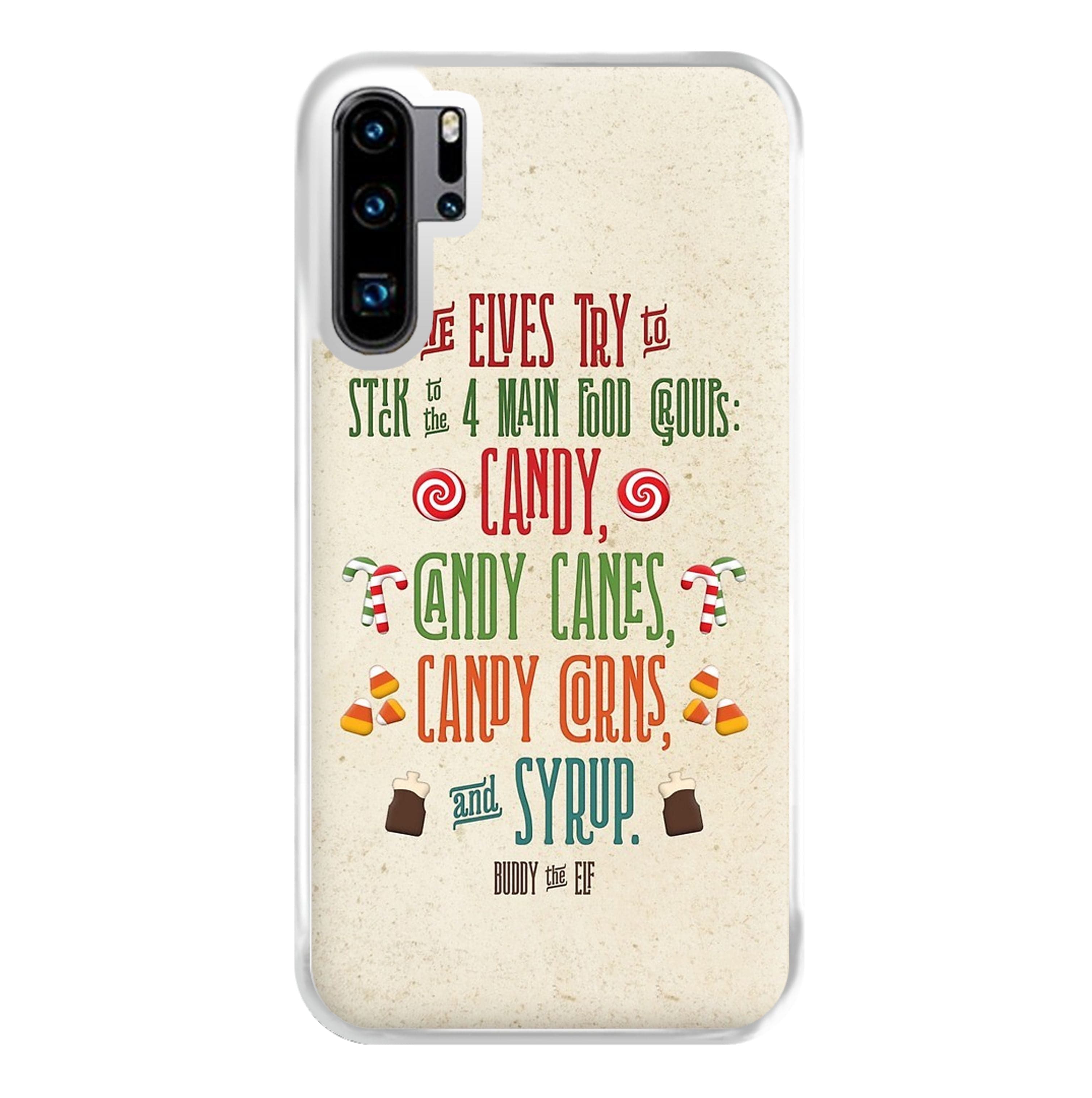 The Four Main Food Groups - Elf Phone Case