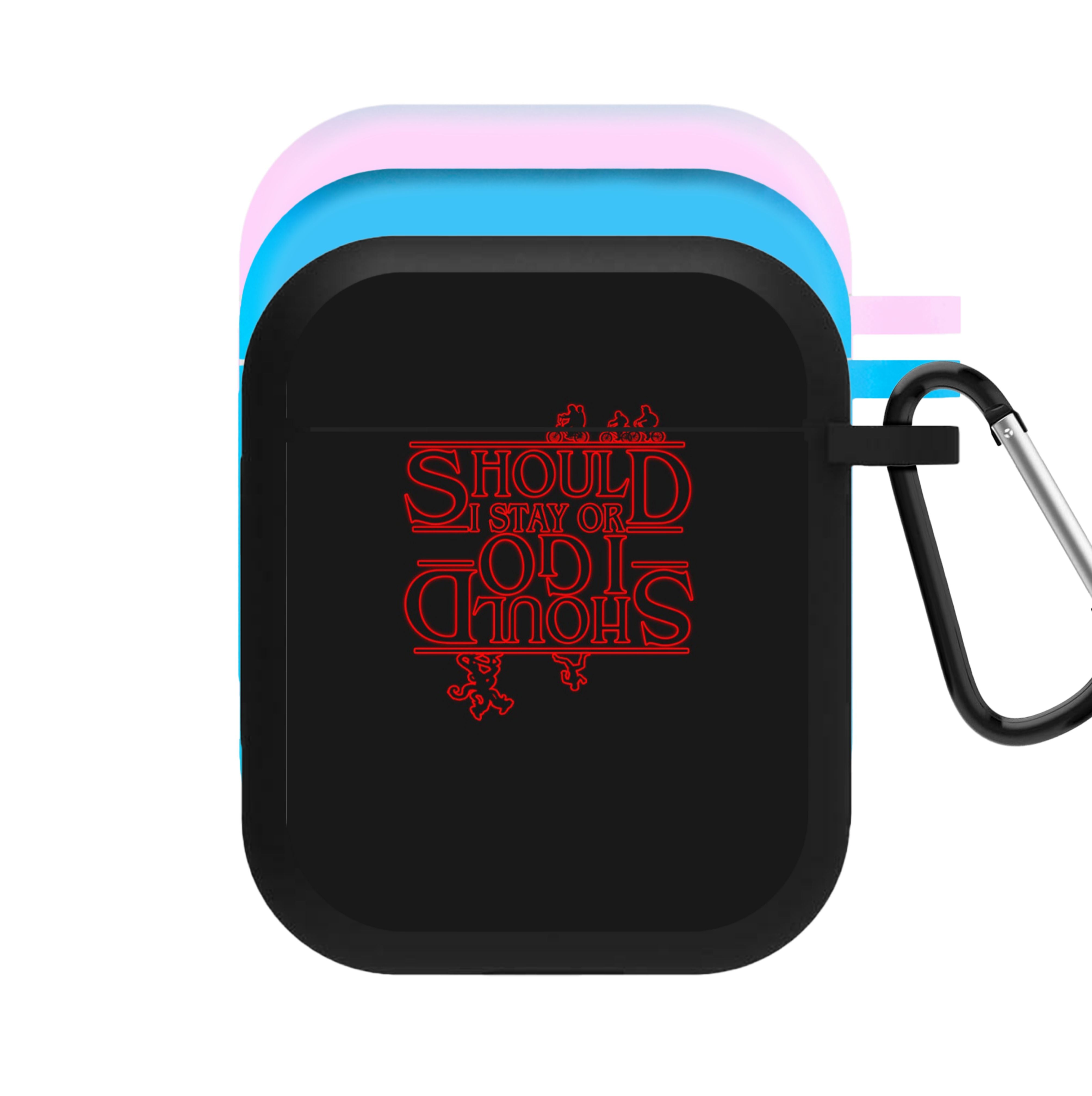 Should I Stay Or Should I Go Upside Down AirPods Case