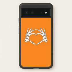 Skeleton Heart Google Pixel 6 Case