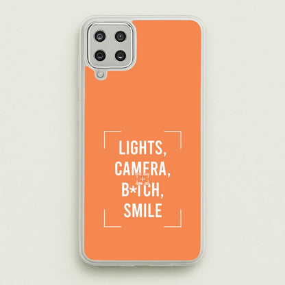 Lights, Camera, B*tch, Smile Galaxy A12 Case