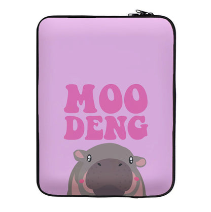 Moo Pink Laptop Sleeve