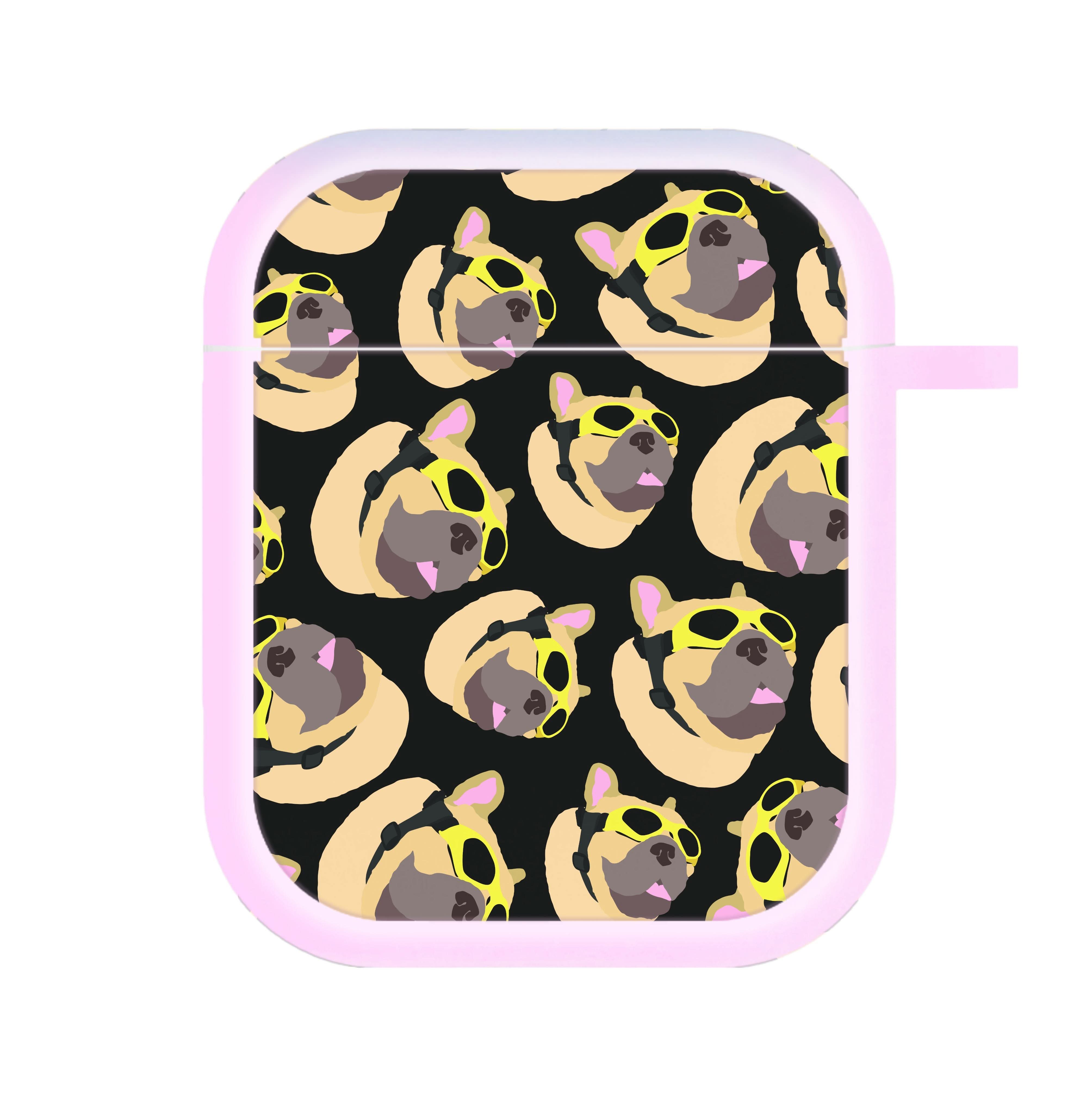 Frenchie With Goggles Pattern AirPods Case