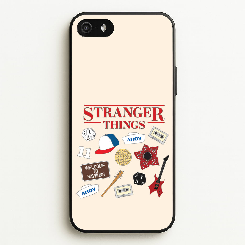 Stranger Things Cartoon Icons iPhone 5 / 5s / SE 2016 Case