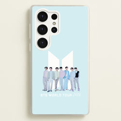 K-Pop Band Tour Pastel Blue Galaxy S25 Ultra Case