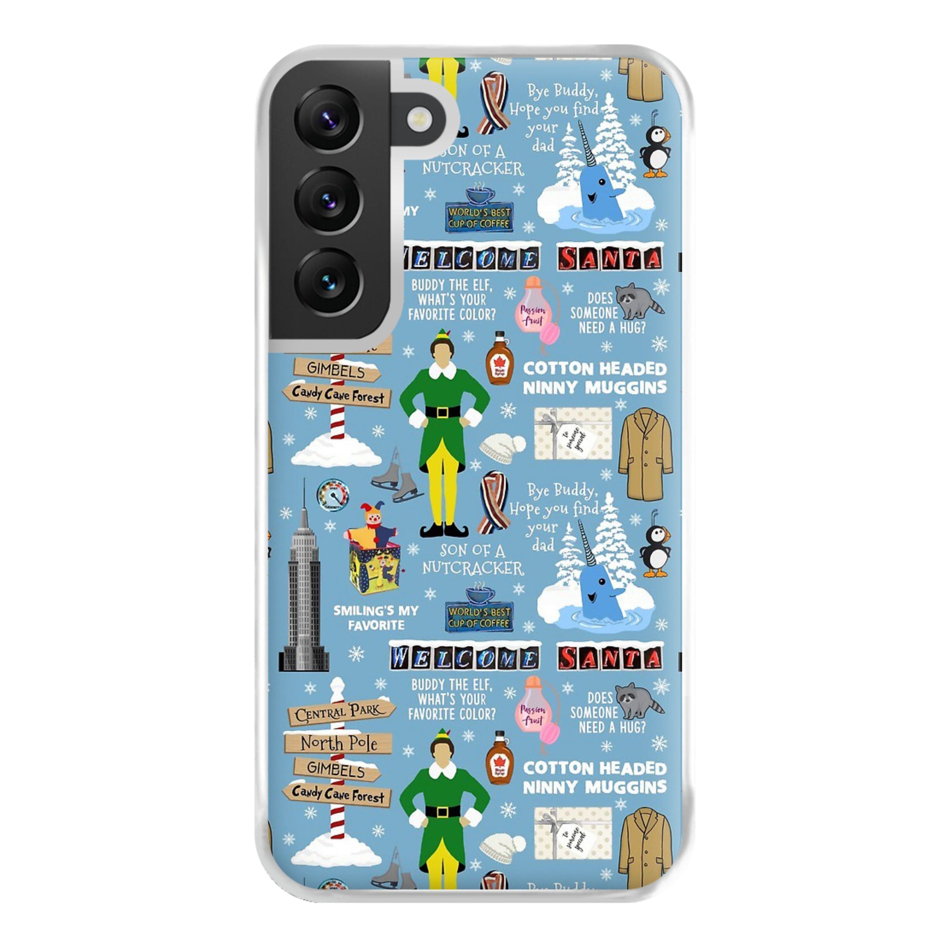 Blue Buddy The Elf Pattern Phone Case