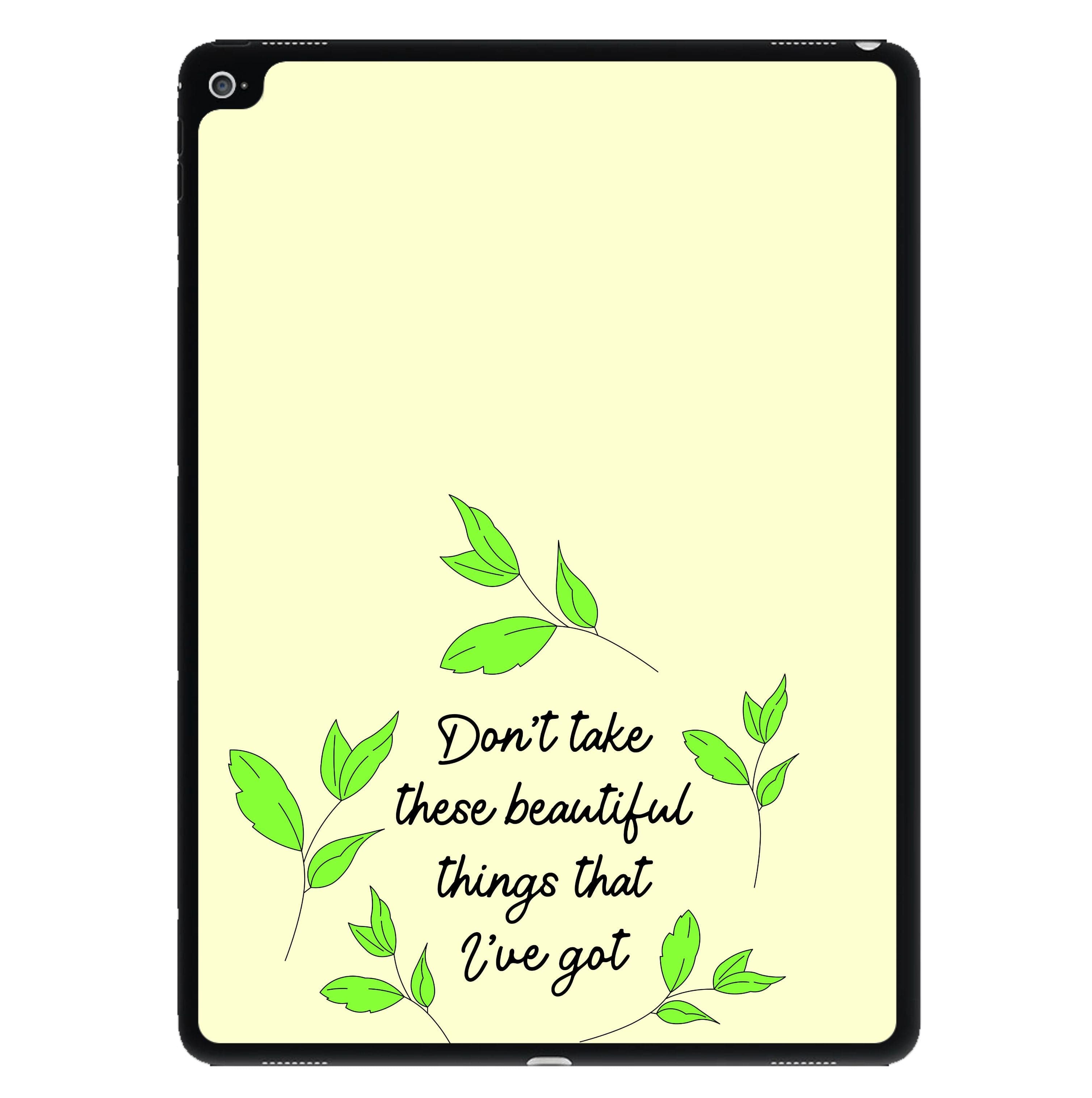 Don't Take These Beautiful Things That I've Got iPad Case
