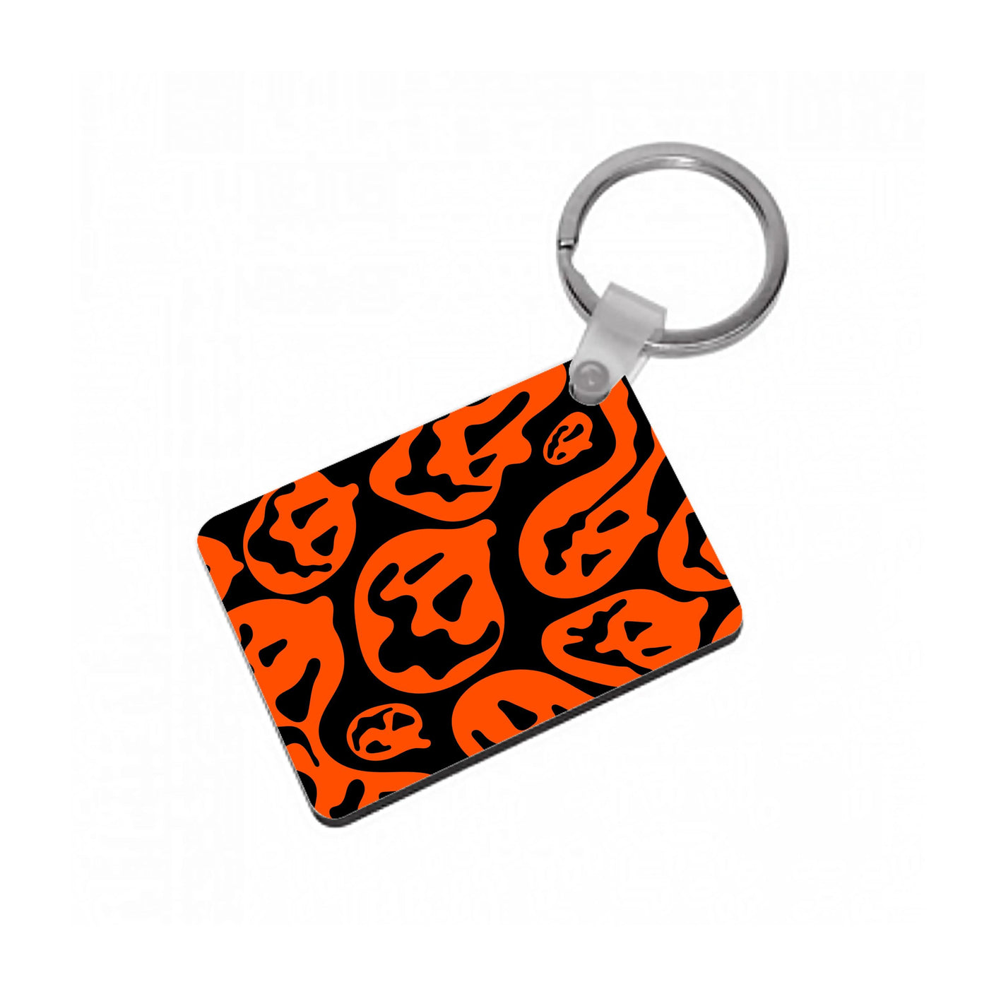 Pumpkin Pattern Keyring