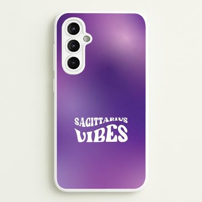 Sagittarius Vibes Gradient Zodiac Galaxy A14 Case