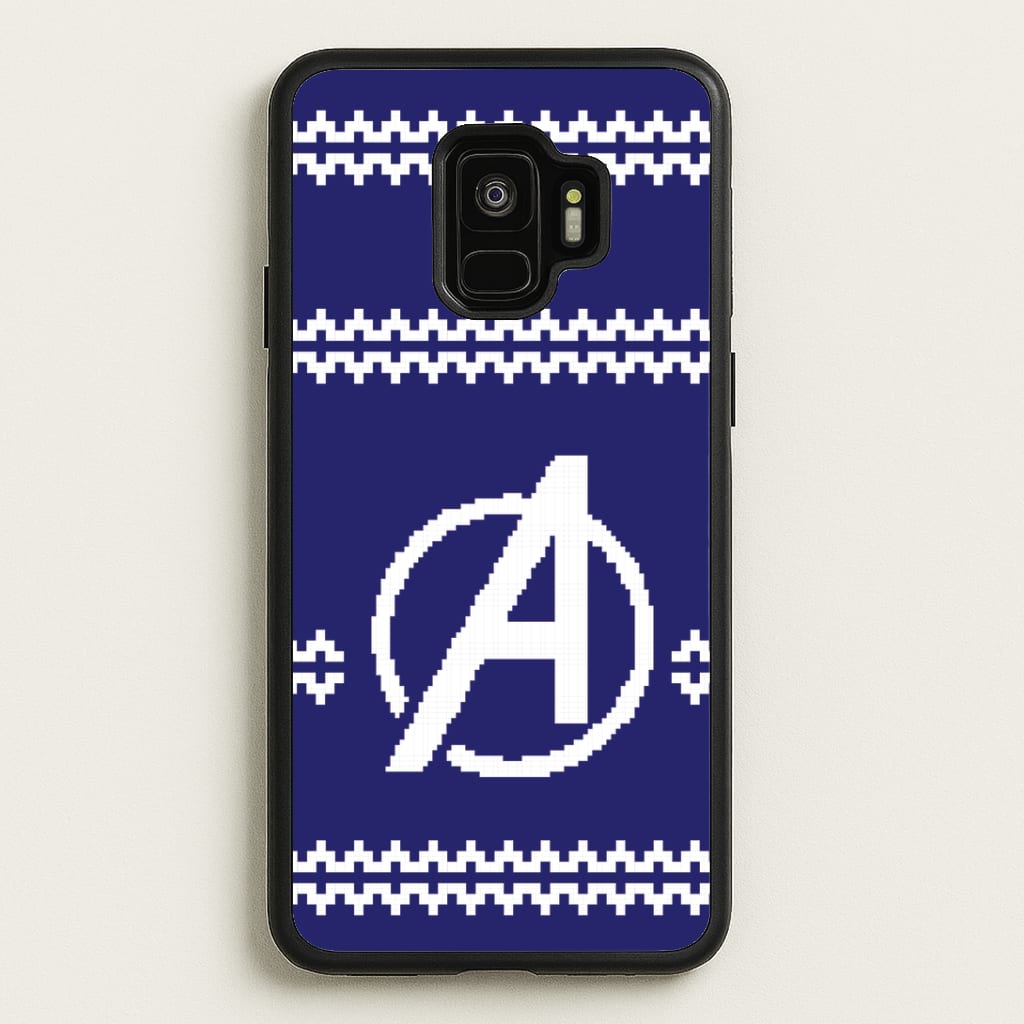 Superhero Team Blue Christmas Jumper  Galaxy S9 Case
