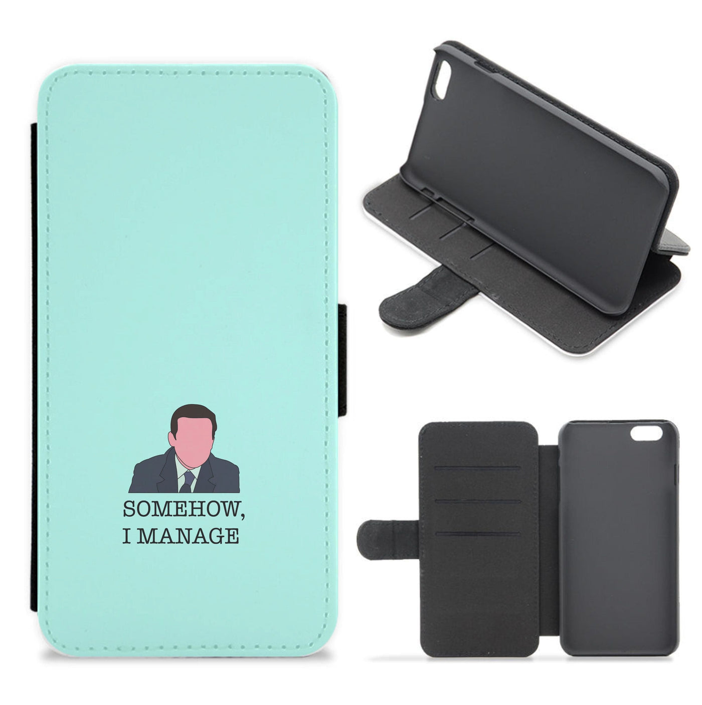 Somehow, I Manage - The Office Flip / Wallet Phone Case