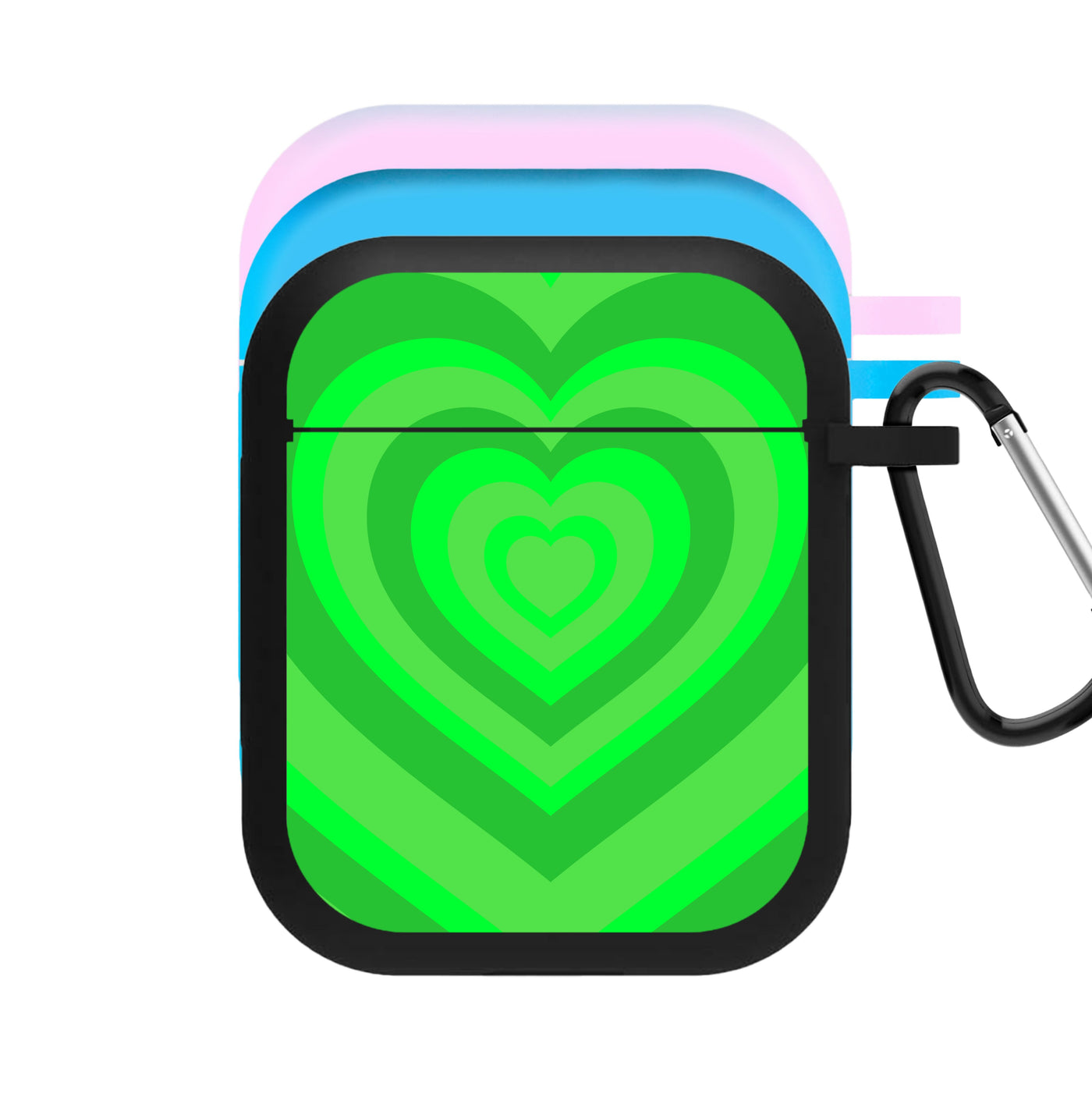Green - Colourful Hearts AirPods Case