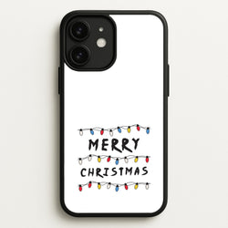 Merry Christmas String Lights iPhone 11 Case