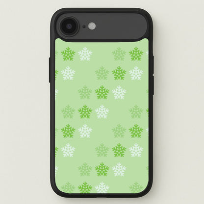 Green Slowflakes Christmas Pattern iPhone 17 Air Case