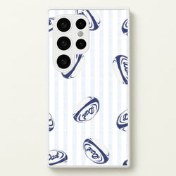 Dad Rugby Ball Pattern Galaxy S24 Ultra Case