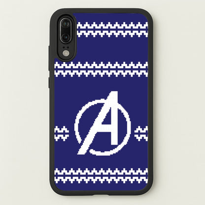 Superhero Team Blue Christmas Jumper  Huawei P20 Case