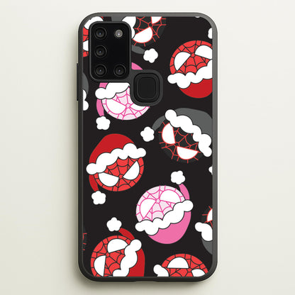 Spider Heroes Christmas Pattern Galaxy A21s Case
