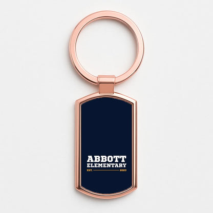 Elementary Sports Top Rose Gold Keyring