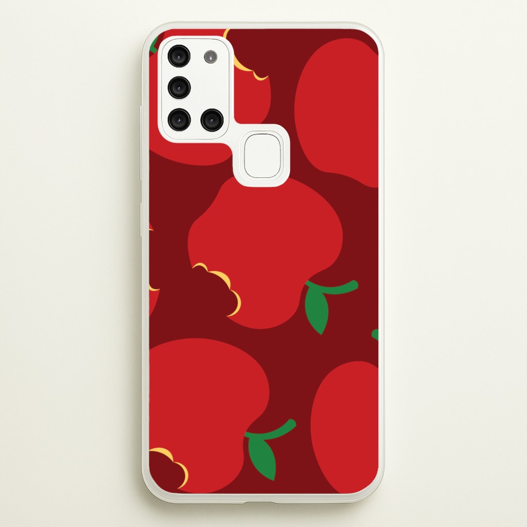 Teacher Apples Pattern Galaxy A21s Case