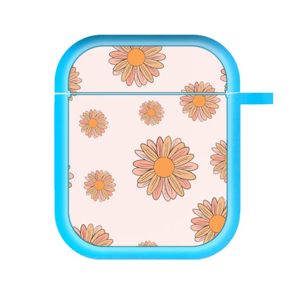 Peach Daisy AirPods Case