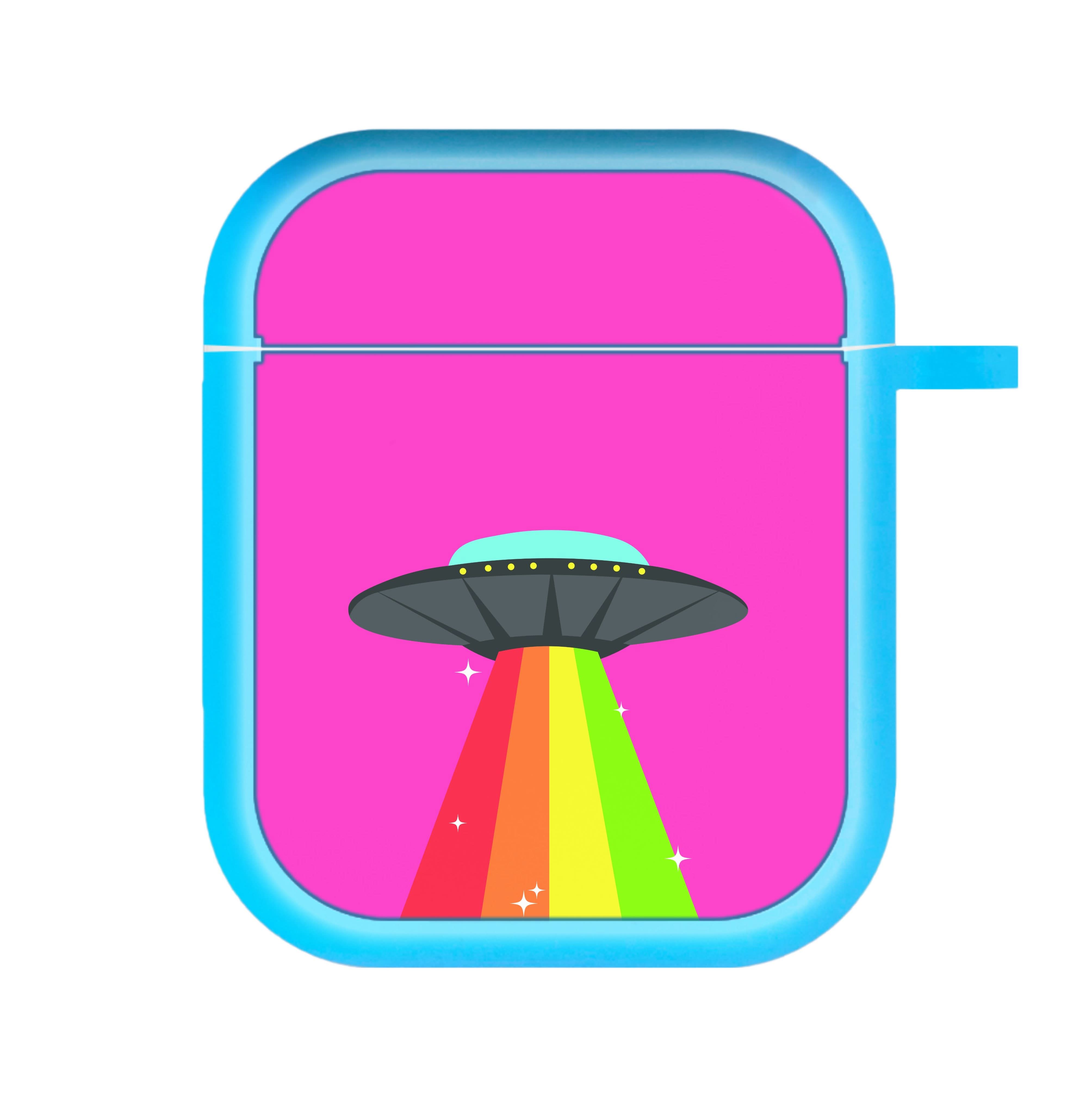 Rainbow Alien Spaceship AirPods Case