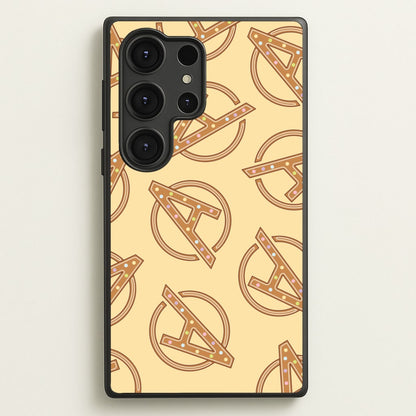 Superhero Team Gingerbread Pattern Galaxy S25 Ultra Case