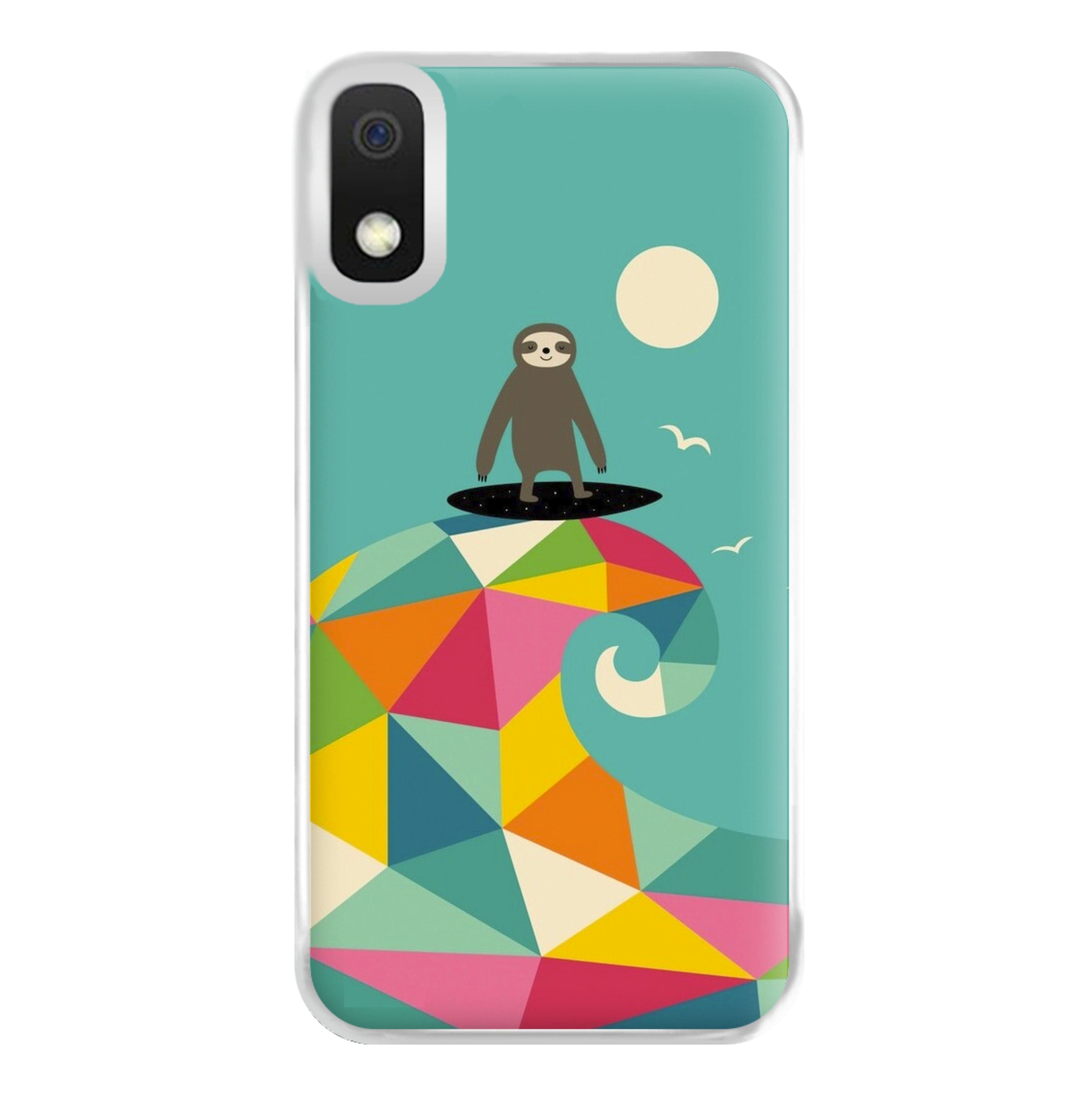 Surfing Sloth Phone Case