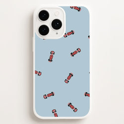 Race Cars Pattern Blue Phone Case for Apple iPhone, Samsung Galaxy, Huawei and Google Pixel