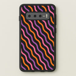 Wavy Abstract Halloween Pattern Galaxy S10 Case