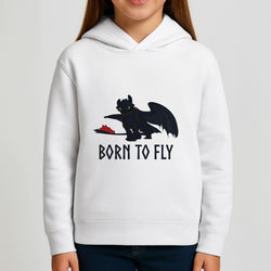 Dragon Born To Fly Girls Hoodie