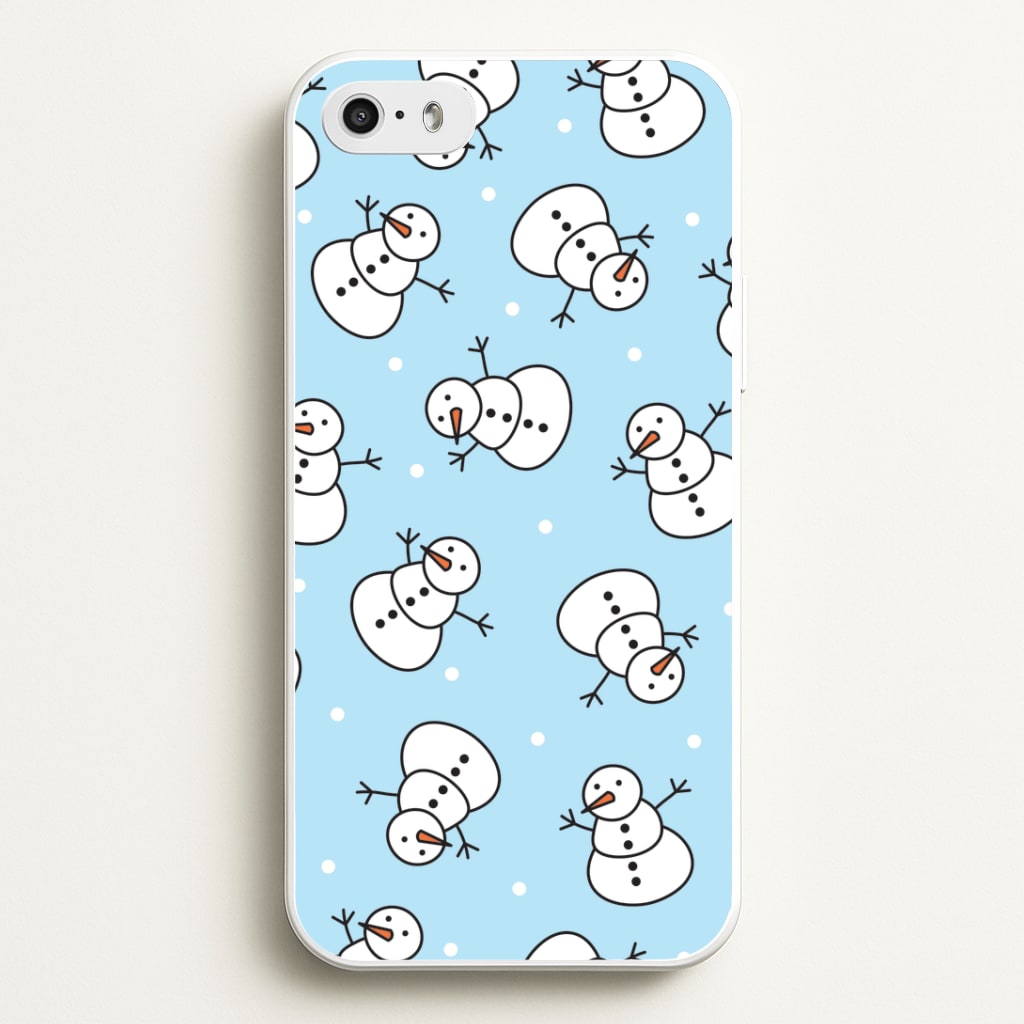 Cartoon Snowmen Pattern iPhone 5 / 5s / SE 2016 Case