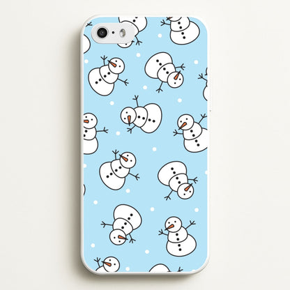 Cartoon Snowmen Pattern iPhone 5 / 5s / SE 2016 Case