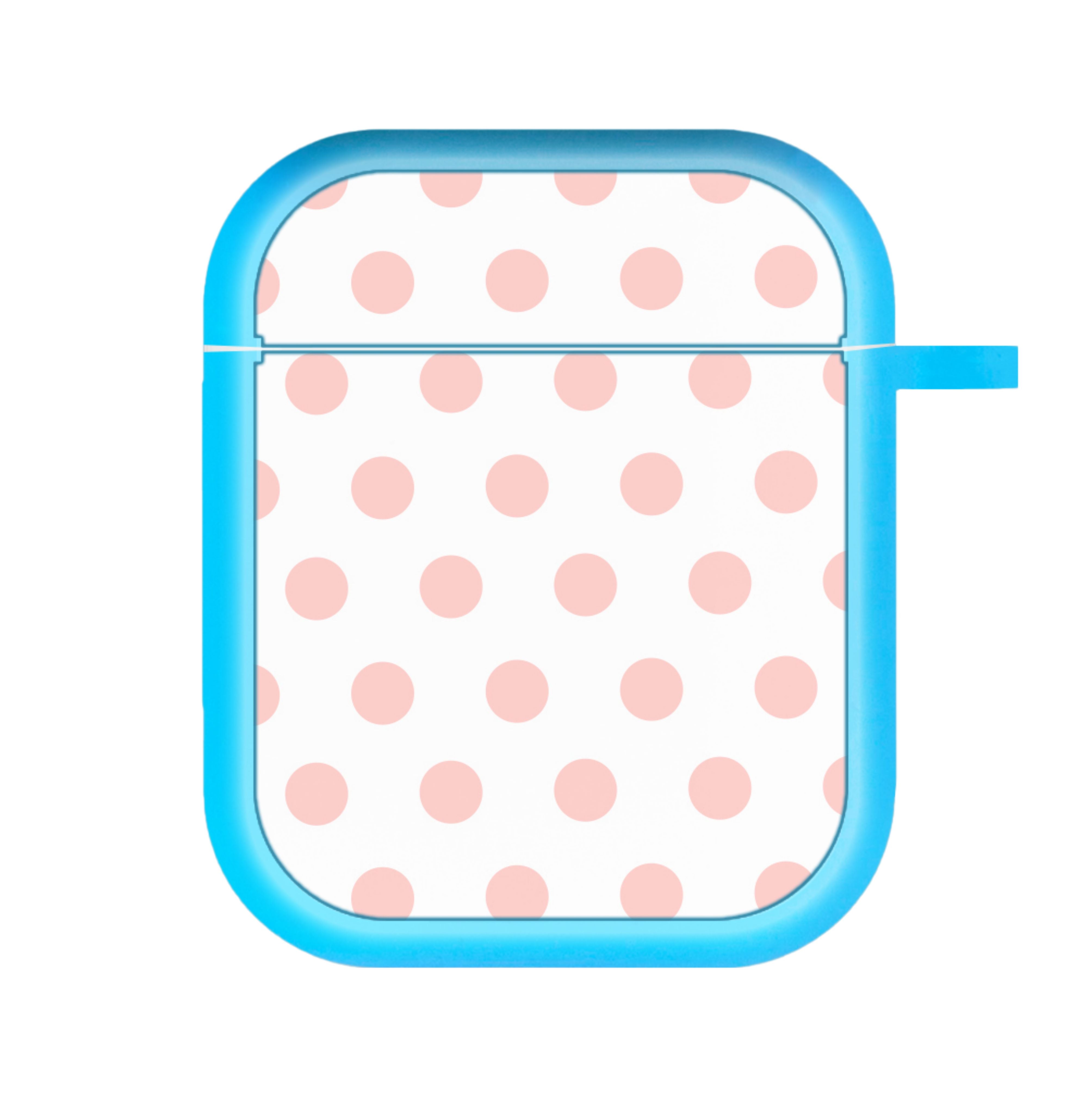 Pink Polka Personalised AirPods Case