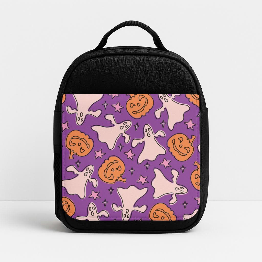 Abstract Halloween Pattern Insulated Lunch Bag