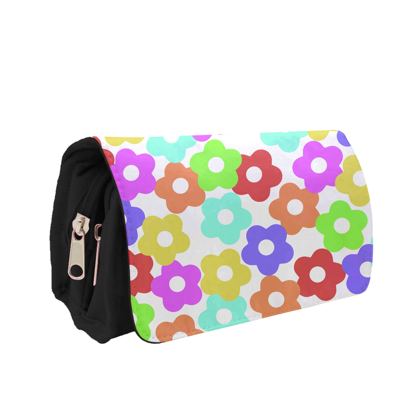 Rainbow Flowers Pencil Case